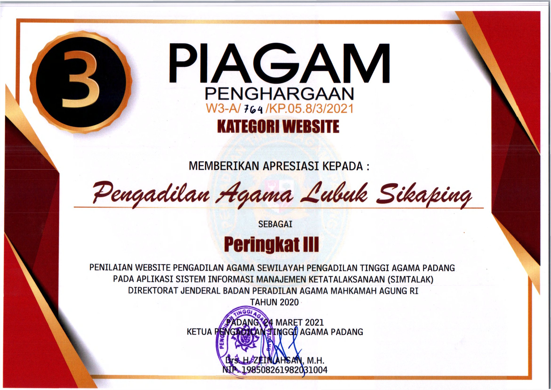5. Peringkat III website